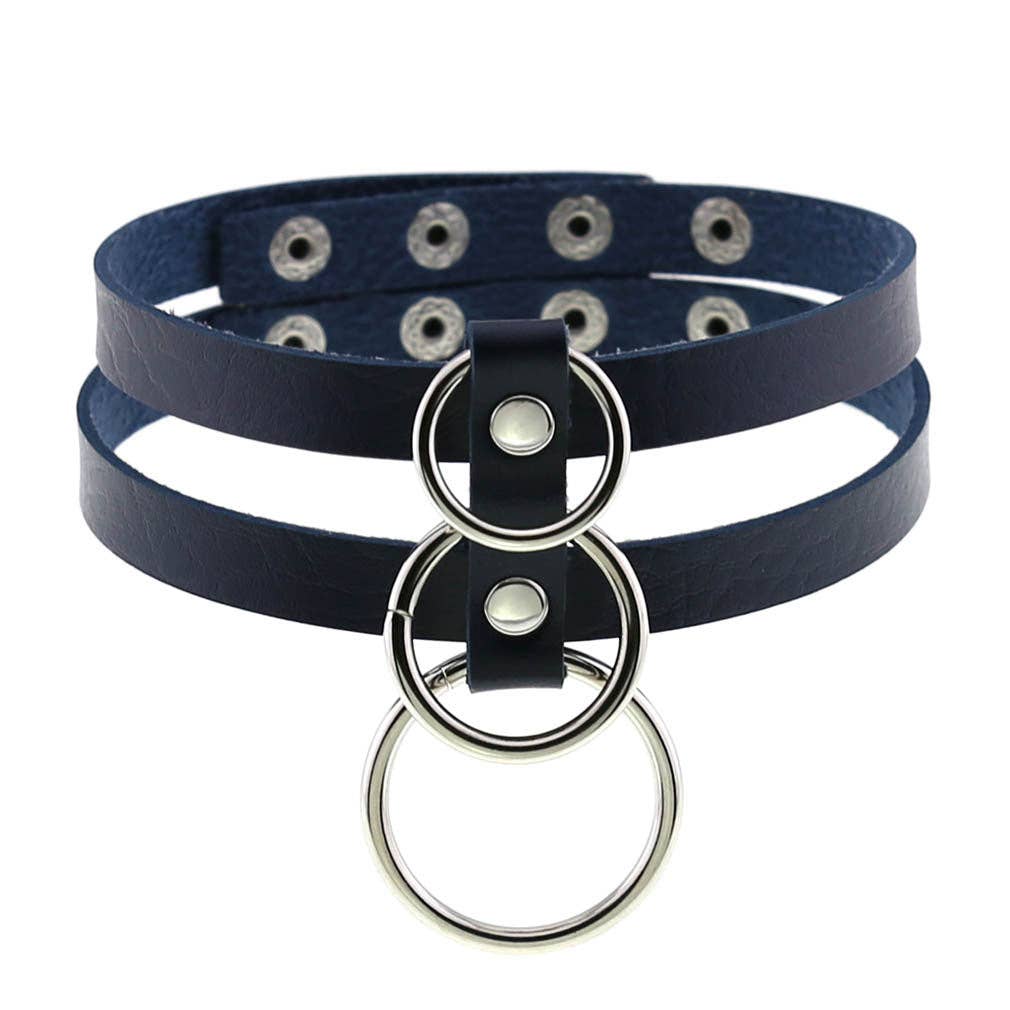 Leather O-Ring Choker