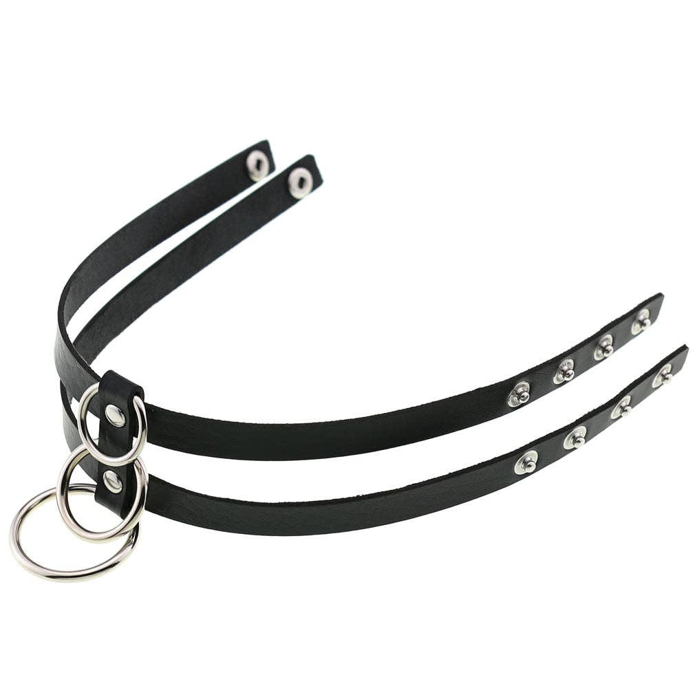 Leather O-Ring Choker
