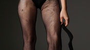 Industrial Net Crotchless Pantyhose Black Queen