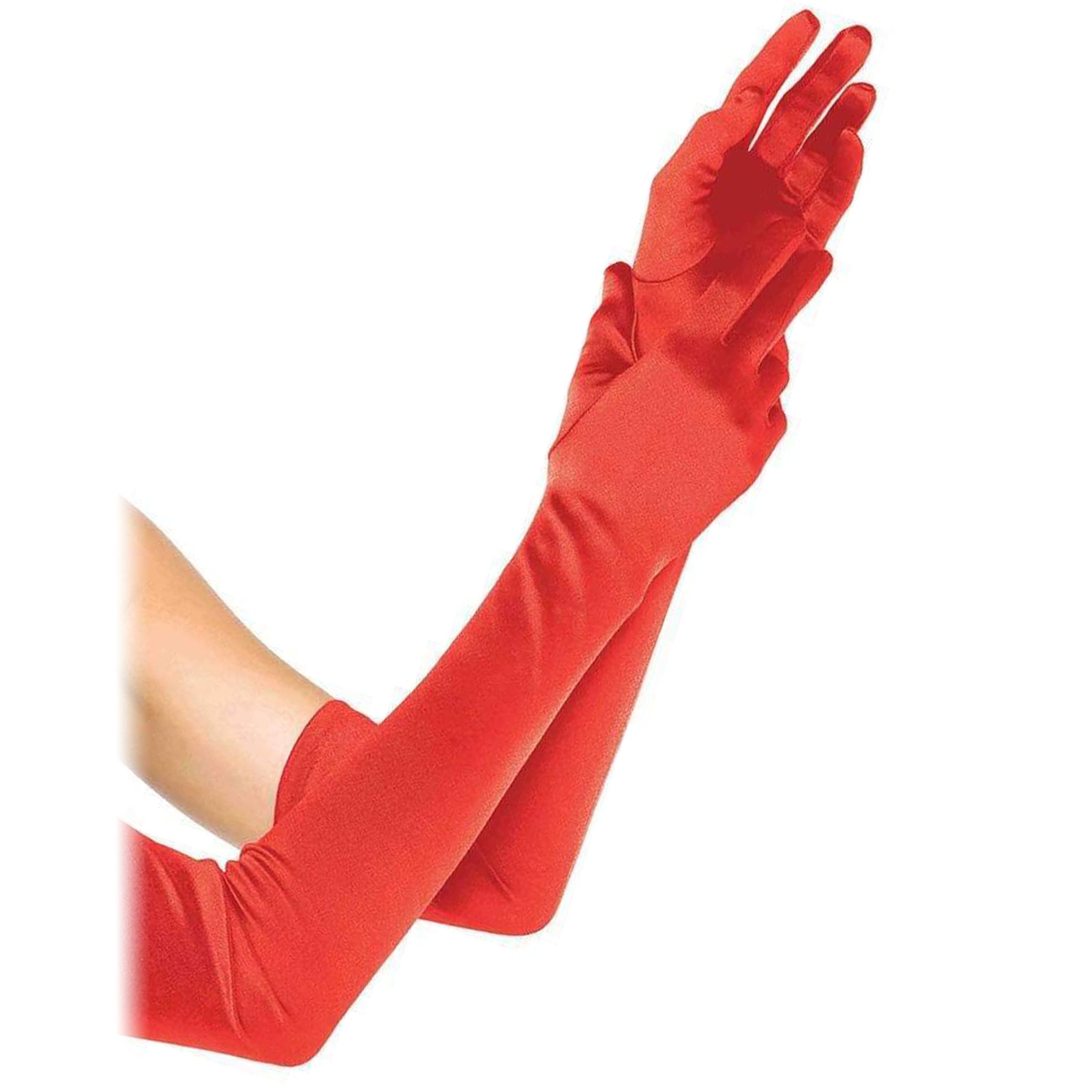 Long Satin Gloves