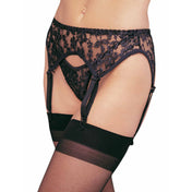 Lace Garterbelt with Matching Thong