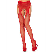 Crystalized Fishnet Suspender Hose