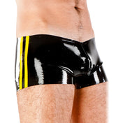 Mens Latex Boxer Shorts with Contrast Piping