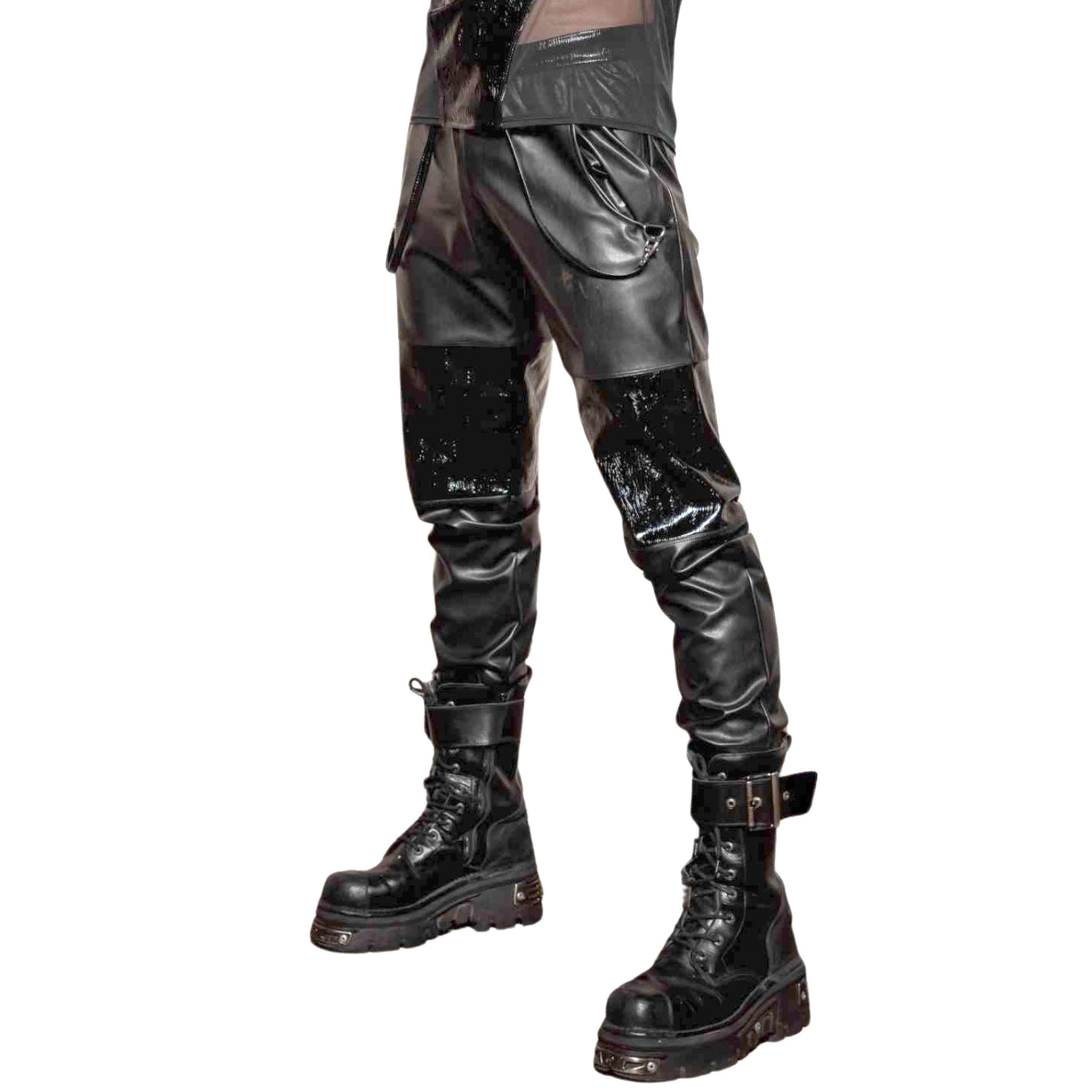 Matte & Shiny PVC Jogger Pants