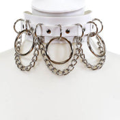 Wide Hanging Chain Bondage Choker