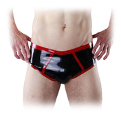 Pouch Latex Briefs With Contrast Trim