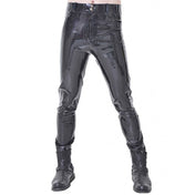 Latex Classic Jeans with Pockets