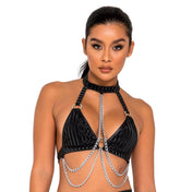 Bikini Top W Ring & Chains