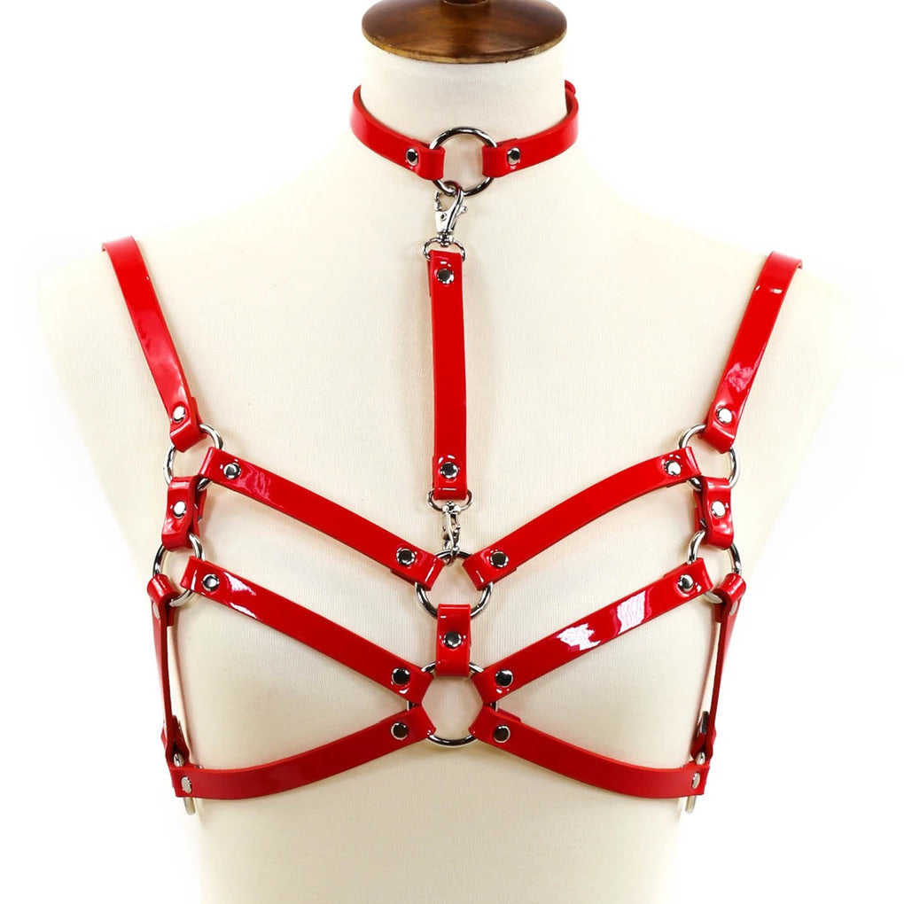 Double Strap Bra Harness with Choker