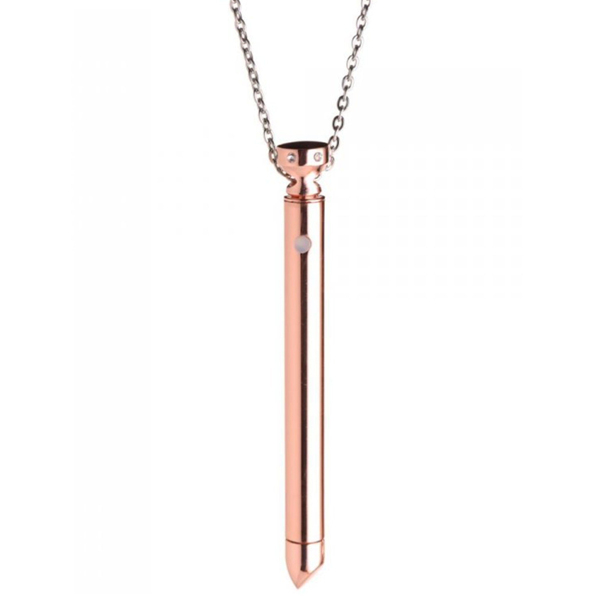 Charmed Rechargeable  7X Vibrating Bullet Necklace