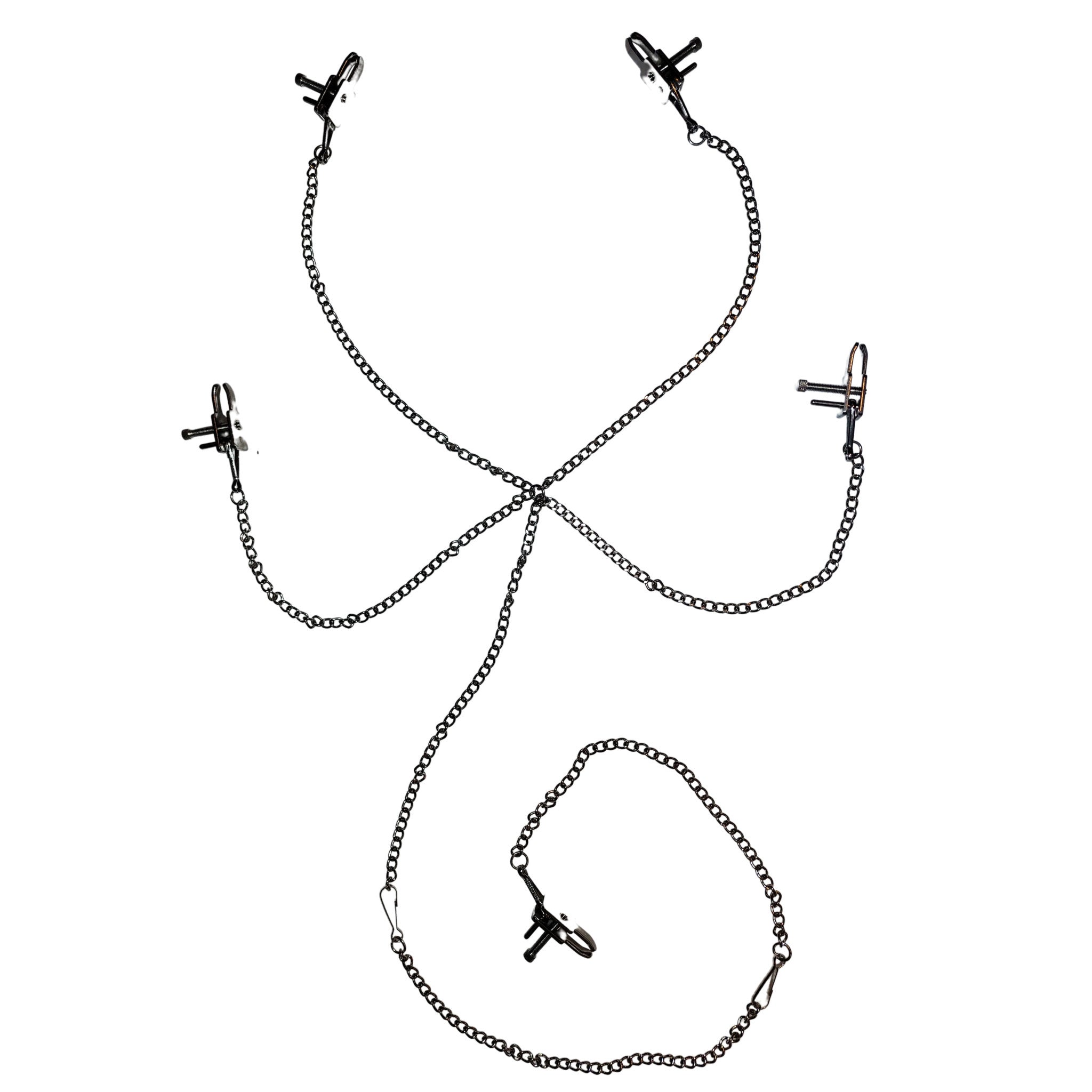 5 Piece Chain And Clamp Nose-Nipple-Labia