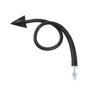 Braided devil tail anal plug, whip plug, succubus/incubus plug, BDSM devil tail, impact play anal plug, fantasy roleplay butt plug.