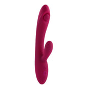 Silicone Vibrator G-Spot Stroking Dual Vibrator, 10 different speeds & patterns
