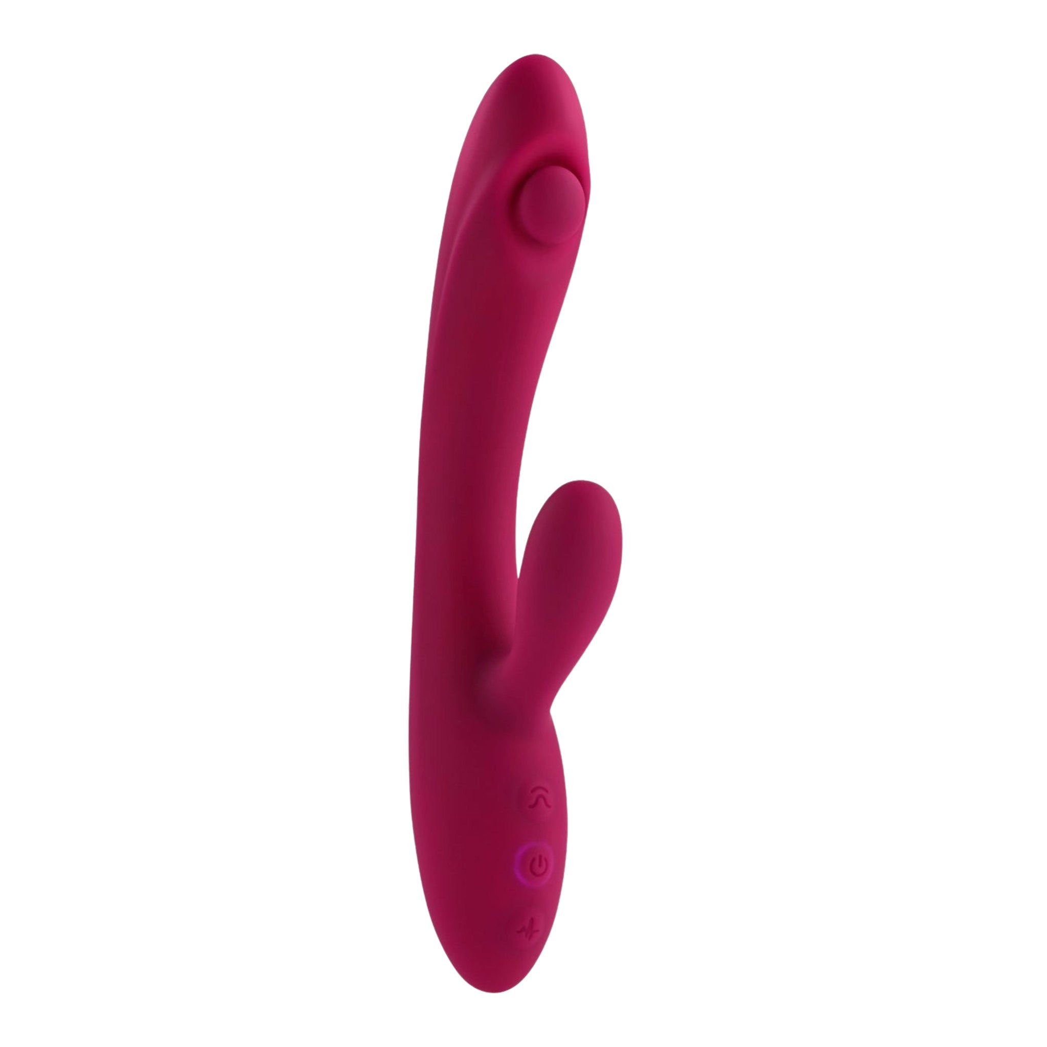 Silicone Vibrator G-Spot Stroking Dual Vibrator, 10 different speeds & patterns
