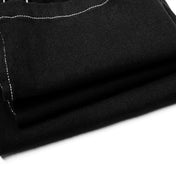 goth multi buckle pants black lace up pants pockets long pants white stitching contrast straps knee loops alternative fashion gothic streetwear edgy punk clothing structured pants