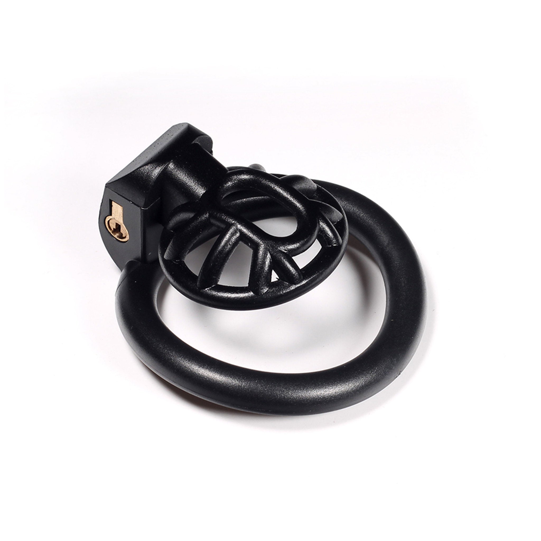 Plastic resin accessories restraints chastity male-chastity cock-and-ball cbt cnb cock-cage micro-penis fitting-ring testicles scrotum locking lockable magic-lock modifiable lightweight light-weight fetish fashion alt-fashion alternative bedroom dungeon bondage bdsm bdsm-gear bdsm-toys sub submissive submission kink kinky kinkwear kinky-toys restriction punishment sissy sissyfication costume cosplay adult-toys male masculine masc mens menswear guys dudes black