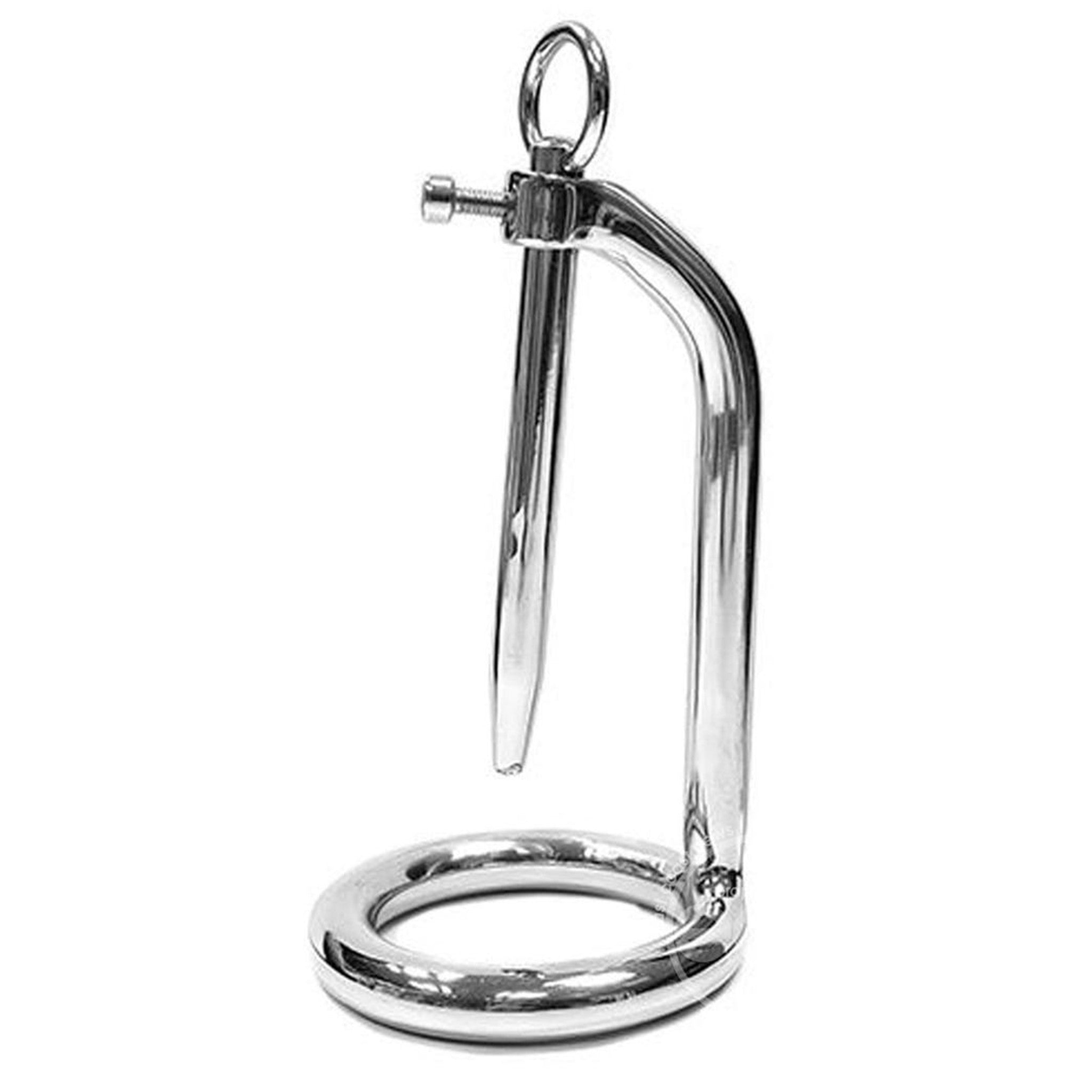 rouge chastity cock ring urethral probe surgical grade stainless steel adjustable penis plug hex key included fetish adult toy bdsm urethral play cock ring locking device kink metal toy
