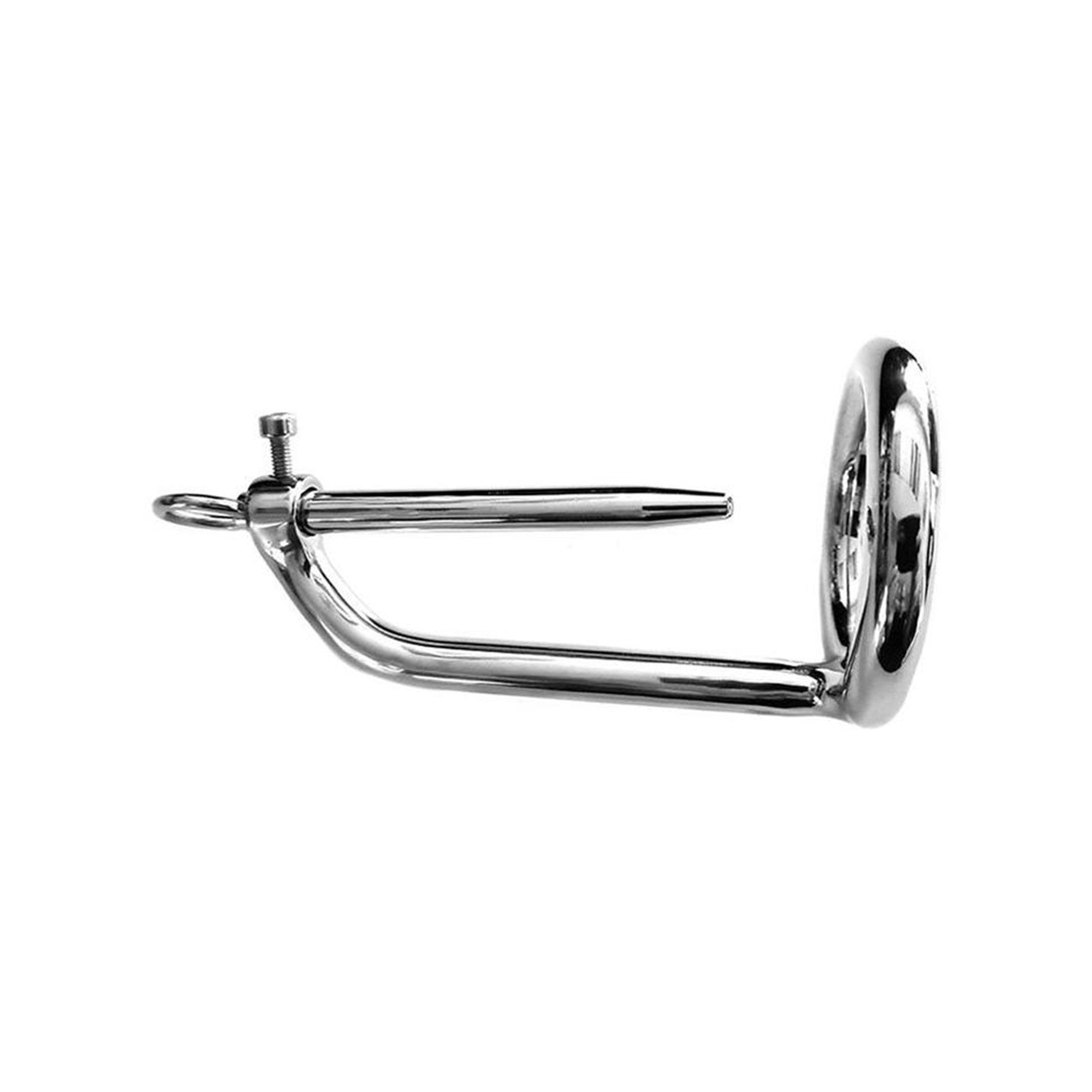 rouge chastity cock ring urethral probe surgical grade stainless steel adjustable penis plug hex key included fetish adult toy bdsm urethral play cock ring locking device kink metal toy