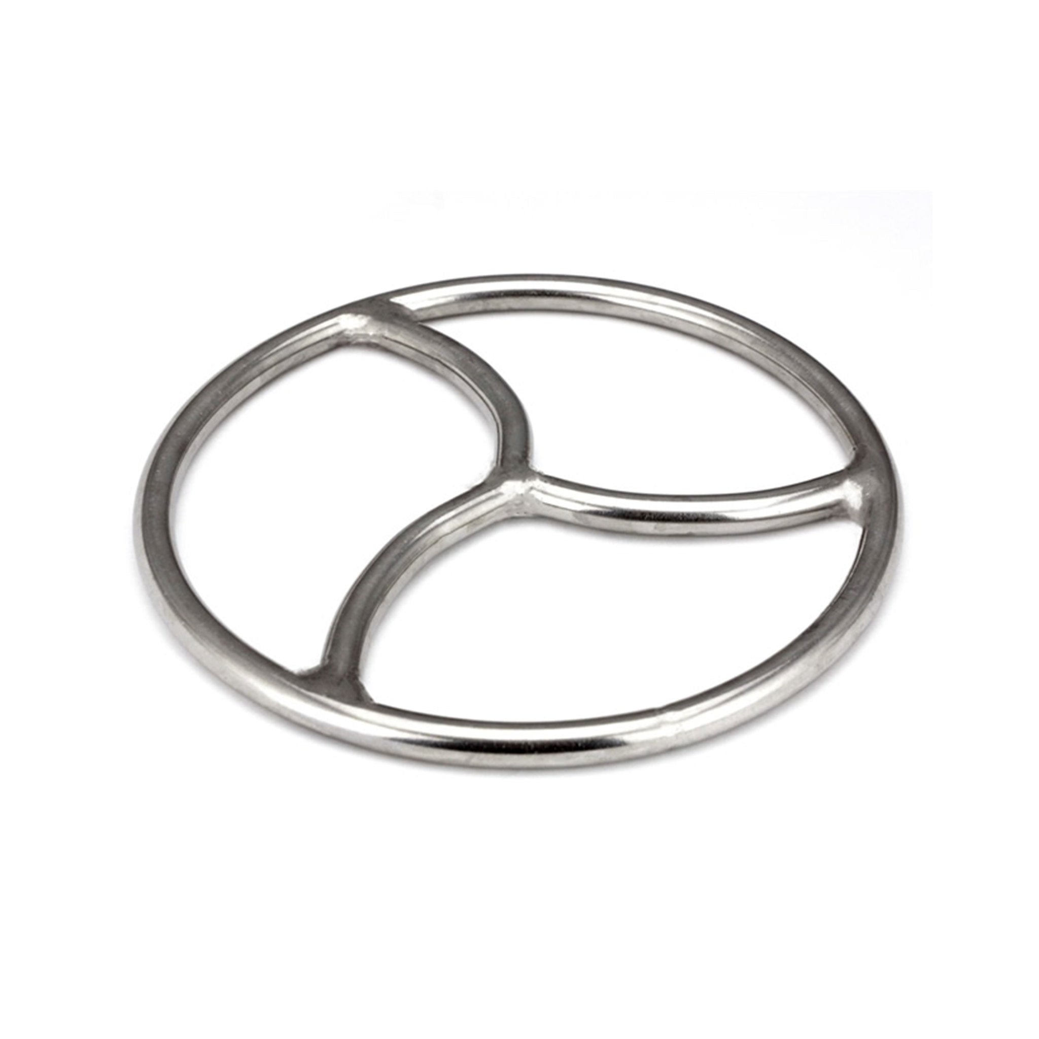 stainless steel shibari wheel bondage ring, Japanese rope suspension ring, shibari suspension equipment, kinbaku rope art, medical-grade steel bondage ring, heavy-duty rope suspension accessory