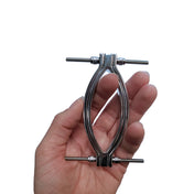 steel pussy clamp stainless steel adjustable thumbscrews labia clamp BDSM fetish sexual tease accessory