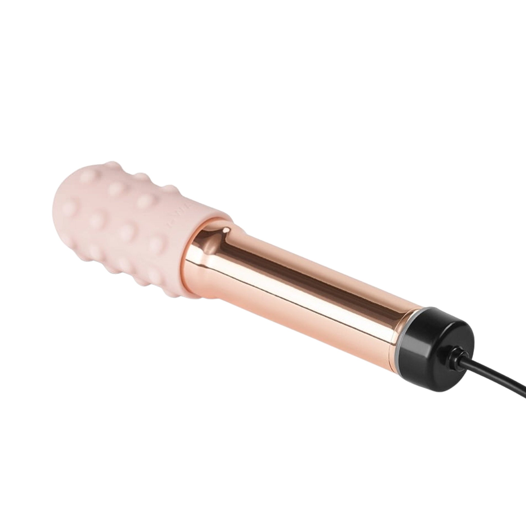 Metallic vibrator vibrating vibration vibe bullet ring silicone sleeve detachable clit clitoral stimulator stimulation adult-toys rose-gold