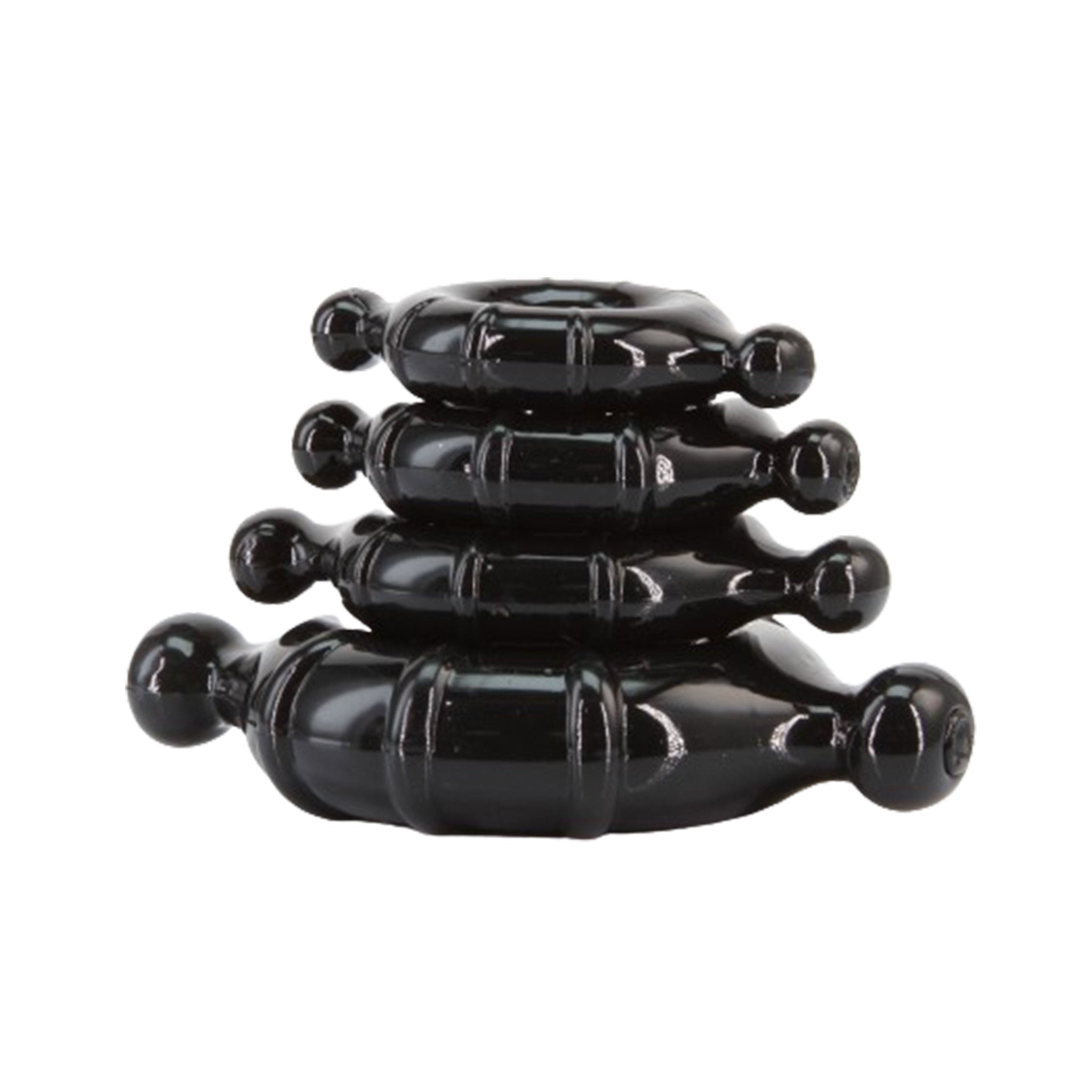 TPE accessories nonvibe non-vibe nonvibrating non-vibrating cnb cockring cock-ring toy-set 4pc 4-pc 4-piece four-piece lube-compatible lubricant-compatible vitality stretchy constrict odorless pliable fetish fashion alt-fashion alternative bedroom bondage bdsm bdsm-toys bdsm-gear kink kinky kinky-toys kinkwear gifts male masculine masc mens guys dudes black