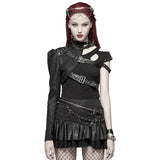 Punk One Arm Puffy Shoulder Sleeve Harness
